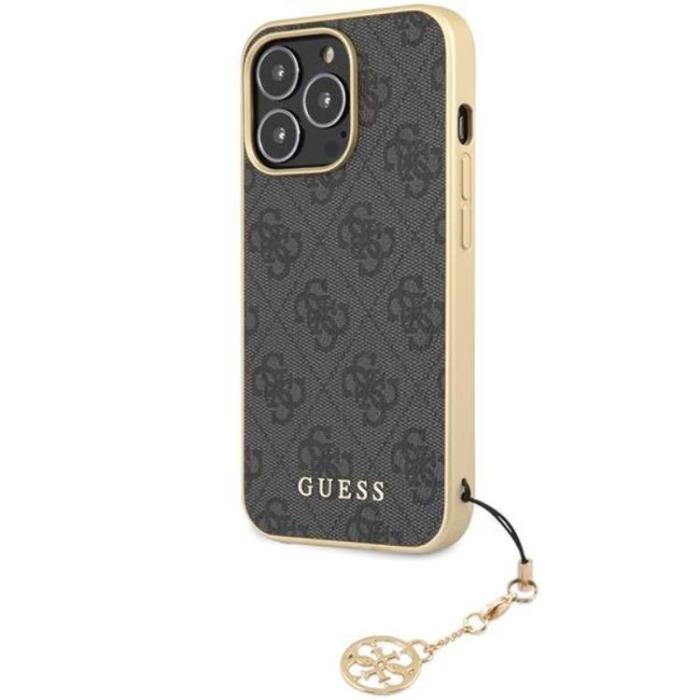 Guess - Guess iPhone 14 Pro Max Mobilskal Charms Collection - Grå