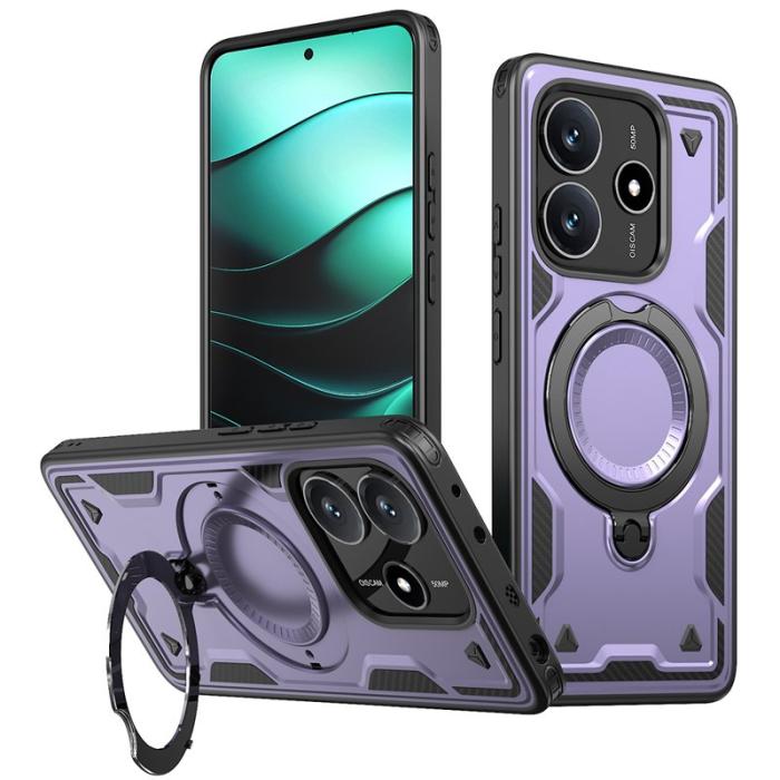 N/A - Mobilskal till Xiaomi Redmi Note 14 5G Plast Militärt Skydd - Lila