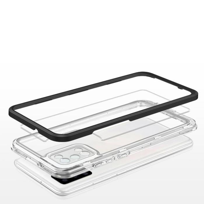 OEM - 3in1 Galaxy A03s Skal Frame gel - Svart