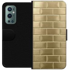 iSecrets - Pl&aring;nboksfodral till OnePlus 9 Pro med Gyllene Murstenar