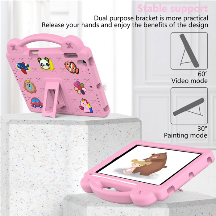 A-One Brand - iPad Air 2 (2014)/Air (2013) Skal EVA Kickstand Shockproof - Rosa