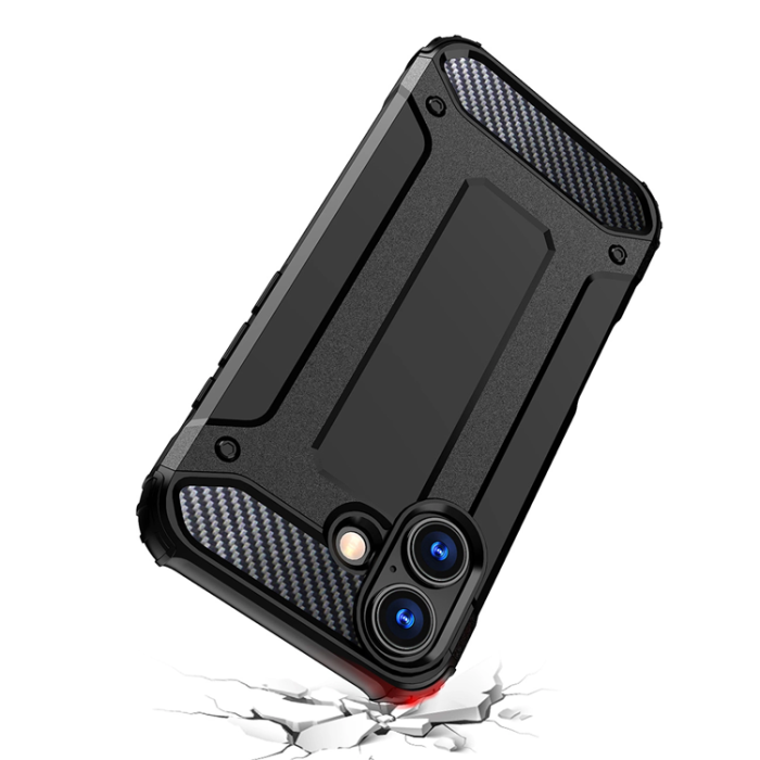 A-One Brand - iPhone 17 Mobilskal Hybrid Armor - Svart