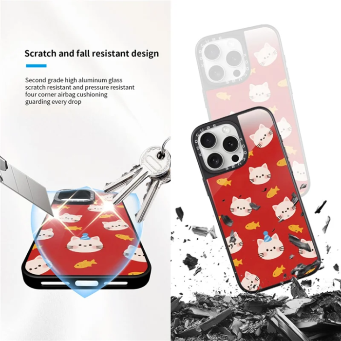 A-One Brand - iPhone 14 Pro Max Mobilskal MagSafe Aluminium Silikon