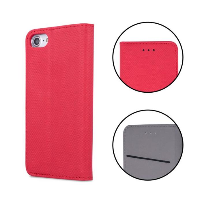 OEM - iPhone 16 Pro Plånboksfodral Smart Magnet - Röd