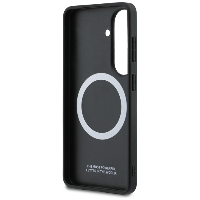 BMW - BMW Mobilskal För Galaxy S26 Magsafe Perforated Stripe Logo - Blå