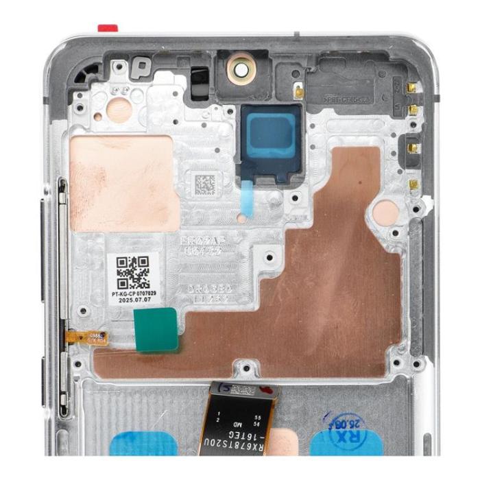 OEM - SAMSUNG S20 Ultra Skärm med LCD-display SOFT OLED - Vit