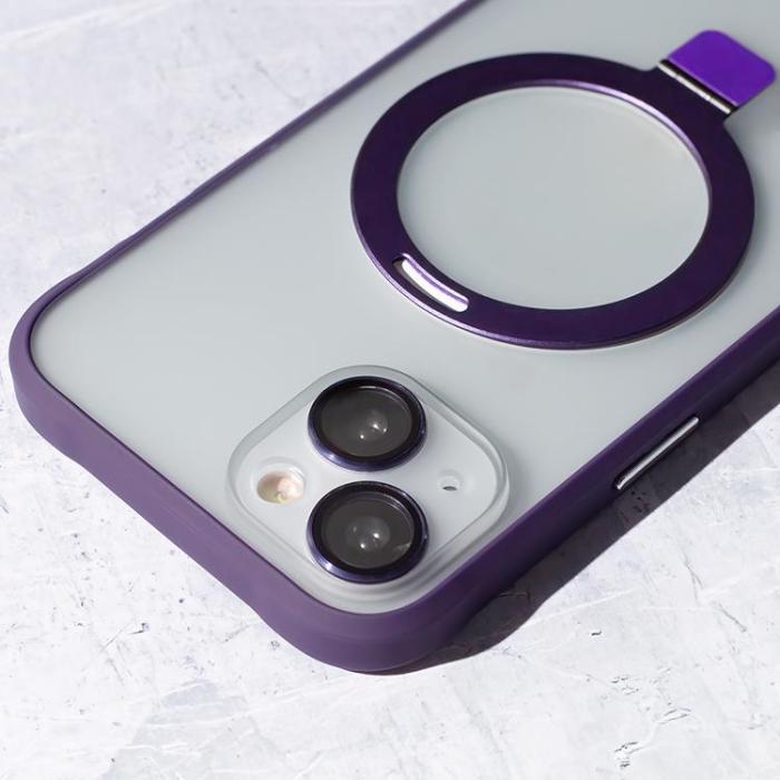 OEM - iPhone 15 Pro Max Mobilskal MagSafe Ring - Lila