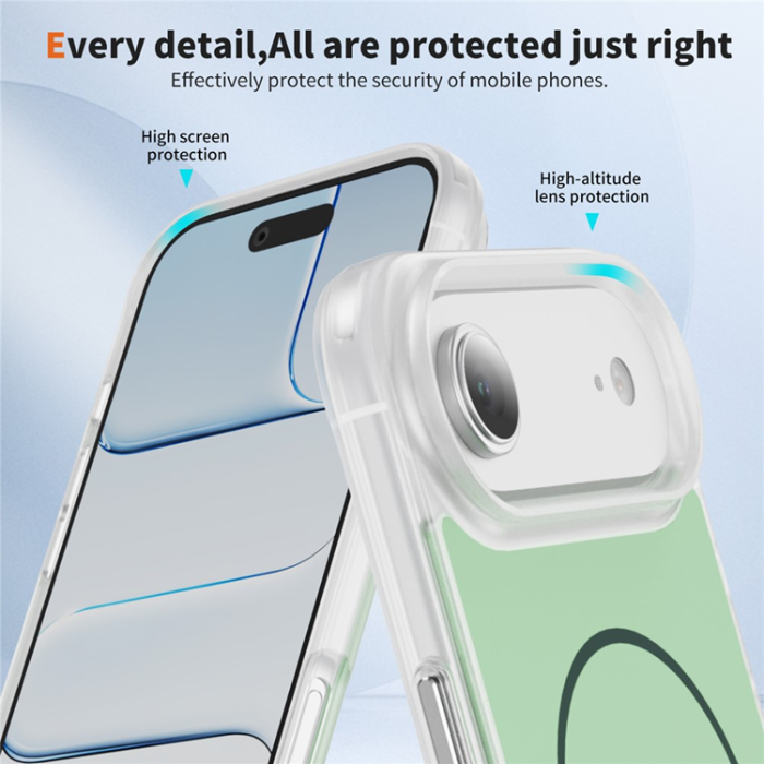 A-One Brand - iPhone Air Mobilskal MagSafe Skin Touch TPU PC - Grön