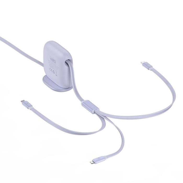 BASEUS - Baseus 3in1 USB-A till USB-C, Lightning, microUSB kabel 100W 1.7m