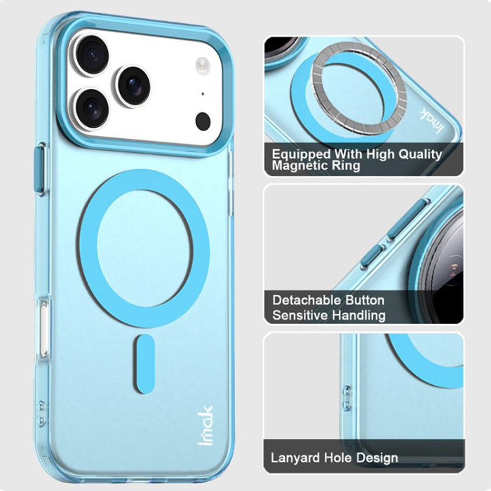 Imak - IMAK iPhone 17 Pro Mobilskal MagSafe Anti Drop - Blå