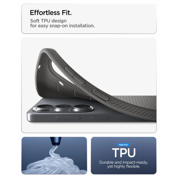 Spigen - Spigen Mobilskal För Galaxy S26 Liquid Air - Marble Grå