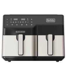 BLACK+DECK - BLACK+DECK Air Fryer Dual Basket 2500W