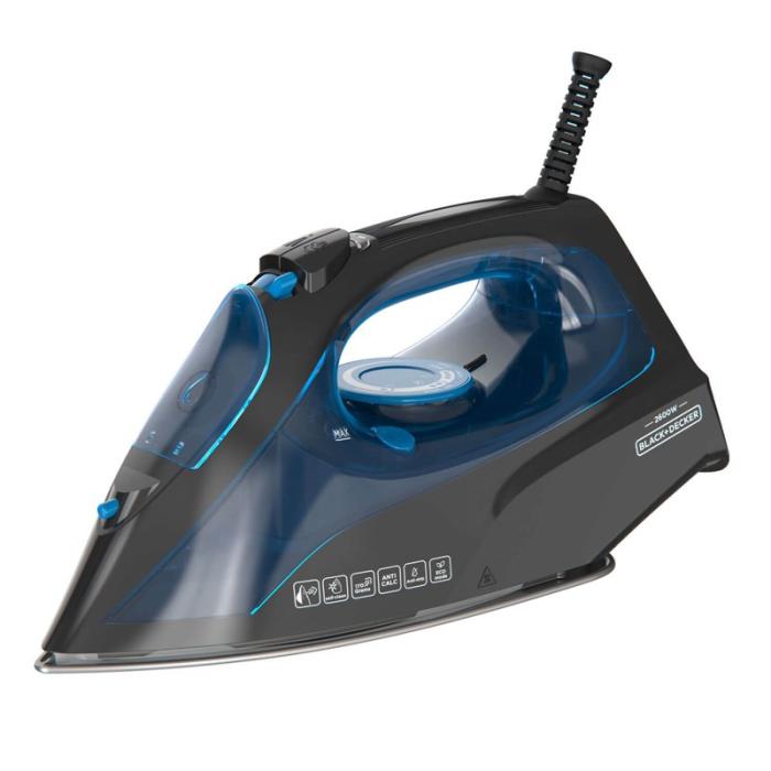 BLACK+DECK - BLACK+DECK Ångstrykjärn Steam Iron 2600W Blå