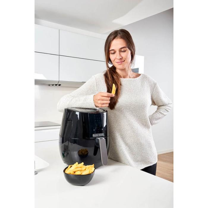 BLACK+DECK - BLACK+DECK Air Fryer Digital Control 3,5L Svart
