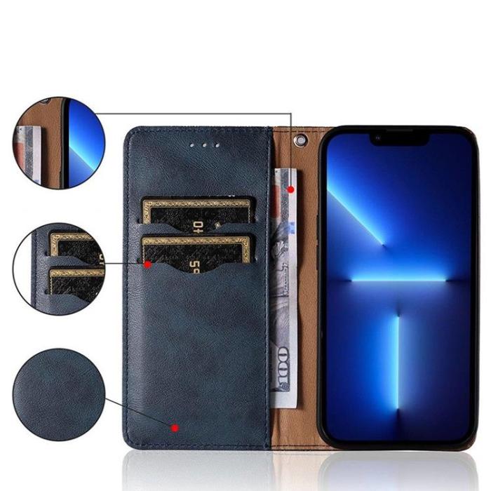 OEM - Galaxy A12 (2020/2021) Plånboksfodral Magnet Strap - Blå