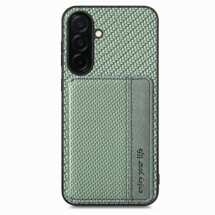 OEM - Mobilfodral för Samsung Galaxy S26 Plus Konstläder RFID - Grön