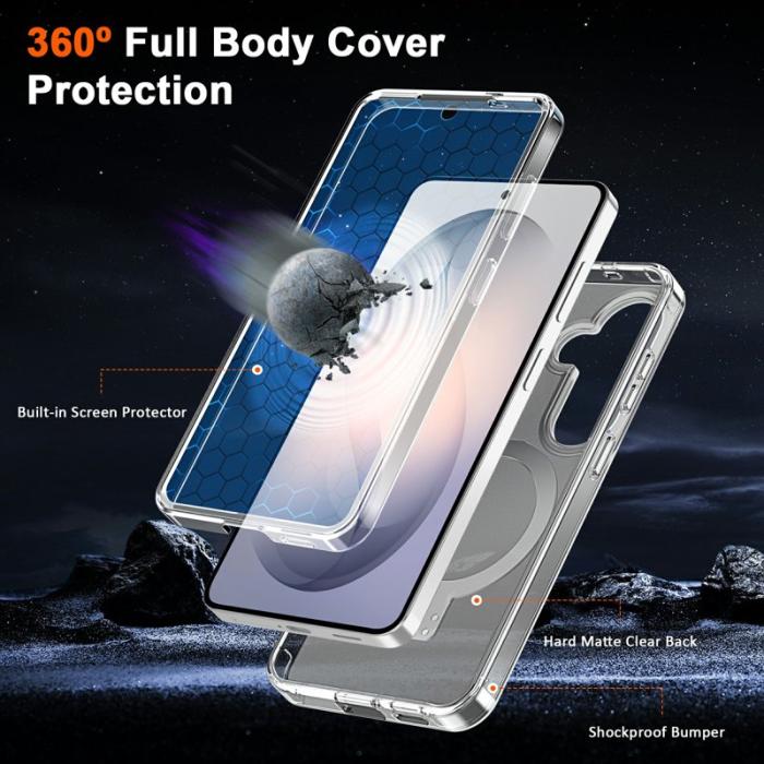 OEM - Mobilskal för Samsung Galaxy S26 Magnetiskt Kickstand Plast - Matt Transparent