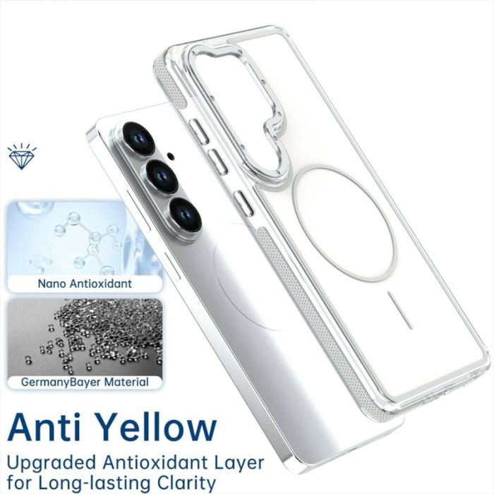OEM - Mobilskal för Samsung Galaxy S26 Plus Magnetiskt Shockproof TPU PC - Vit