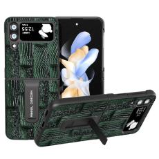 ABEEL - ABEEL Mobilskal till Galaxy Z Flip4 5G Mahjong Textur Gr&ouml;n