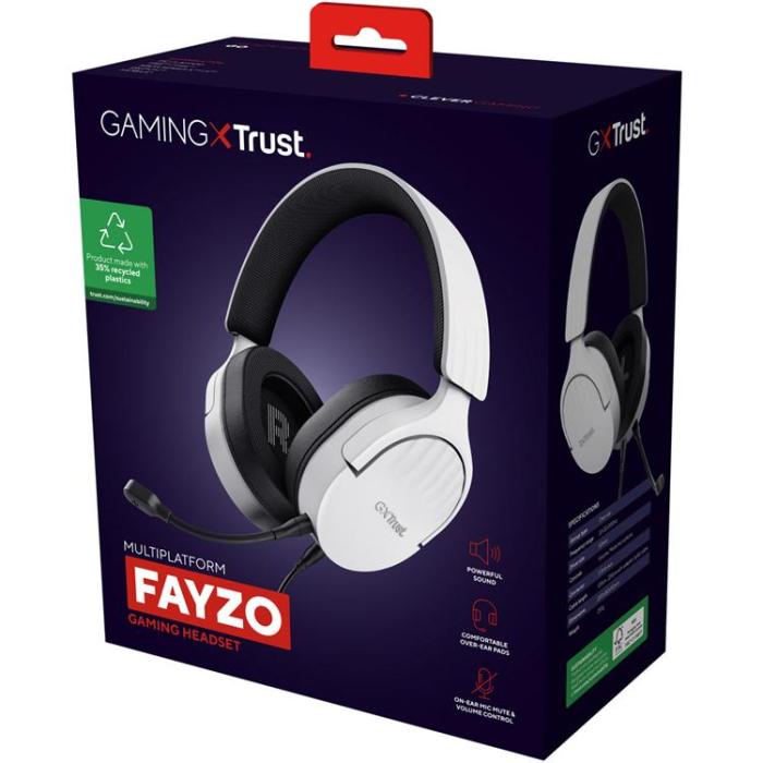Trust - Trust Fayzo Gaming Hörlurar Eco - Vit