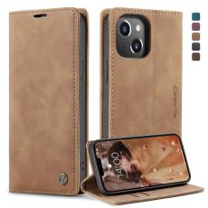 Caseme - CASEME 013 Pl&aring;nboksfodral i Konstl&auml;der f&ouml;r iPhone 13 - Brun