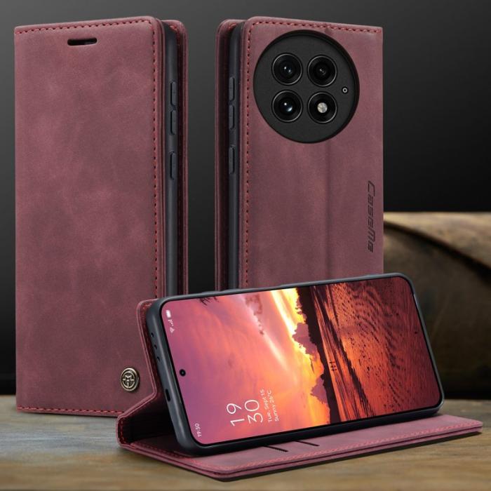 Caseme - CASEME 013 Case OnePlus 13 Plånboksfodral Konstläder - Röd