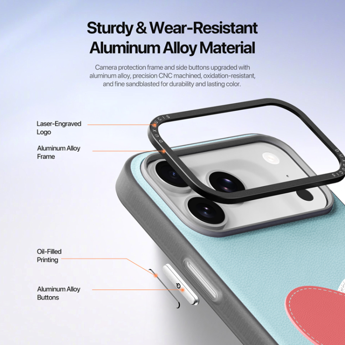 Dux Ducis - DUX DUCIS iPhone 17 Pro Mobilskal med Fingerring/Rem Luvy Series