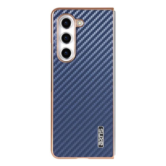 AZNS - AZNS Samsung Galaxy Z Fold5 Fodral PU+TPU - Blå