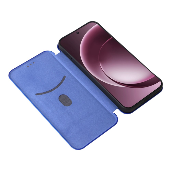 A-One Brand - OnePlus 15 Plånboksfodral Carbon Fiber Drop-Proof Konstläder - Blå