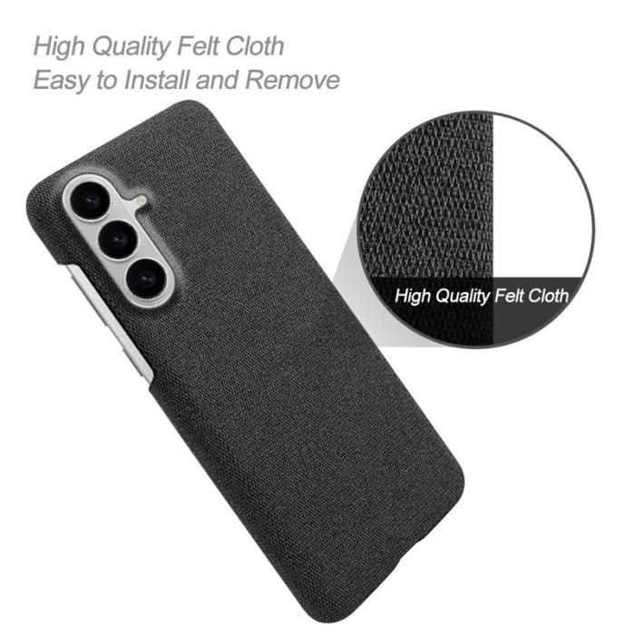 OEM - Mobilskal till Samsung Galaxy S26 / S26 Pro Tygtextur Anti-Scratch Plast - Svart