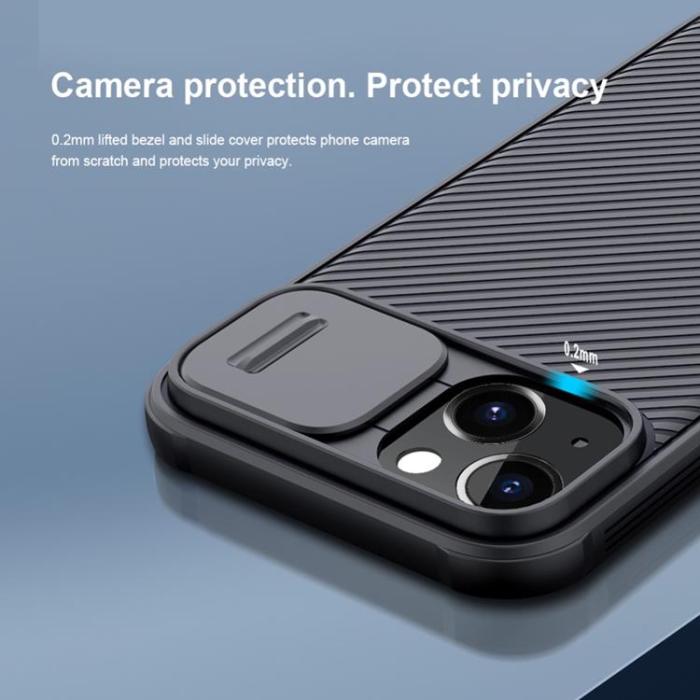 Nillkin - Nillkin iPhone 14 Plus Skal CamShield Pro - Grön