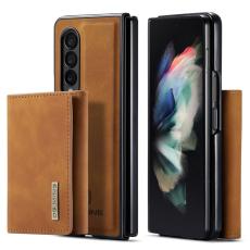 DG.MING - DG.MING Konstl&auml;der Pl&aring;nboksfodral f&ouml;r Samsung Galaxy Z Fold3 5G - Brun