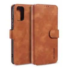 DG.MING - DG.MING Pl&aring;nboksfodral Konstl&auml;der f&ouml;r Samsung Galaxy S20 Ultra - Brun