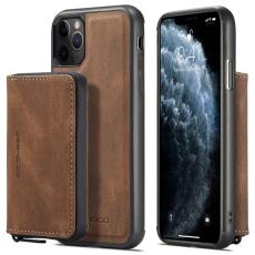 JEEHOOD - JEEHOOD Mobilskal till iPhone 11 Pro Max Konstl&auml;der TPU Magnetisk Brun