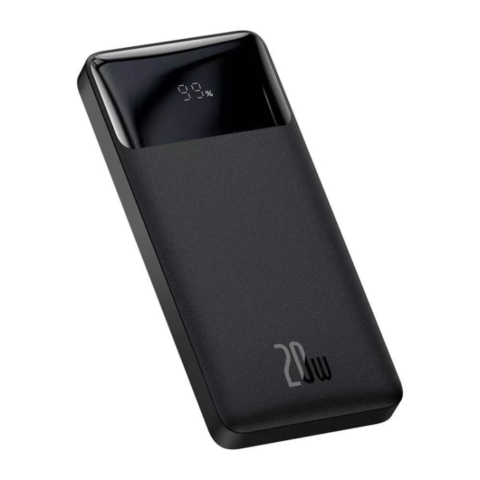 BASEUS - Baseus Digital Display Snabbladdare 10000mAh 20W - Svart