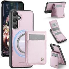 JEEHOOD - JEEHOOD J06 Konstl&auml;der fodral till Samsung Galaxy A16 5G/4G - Rosa