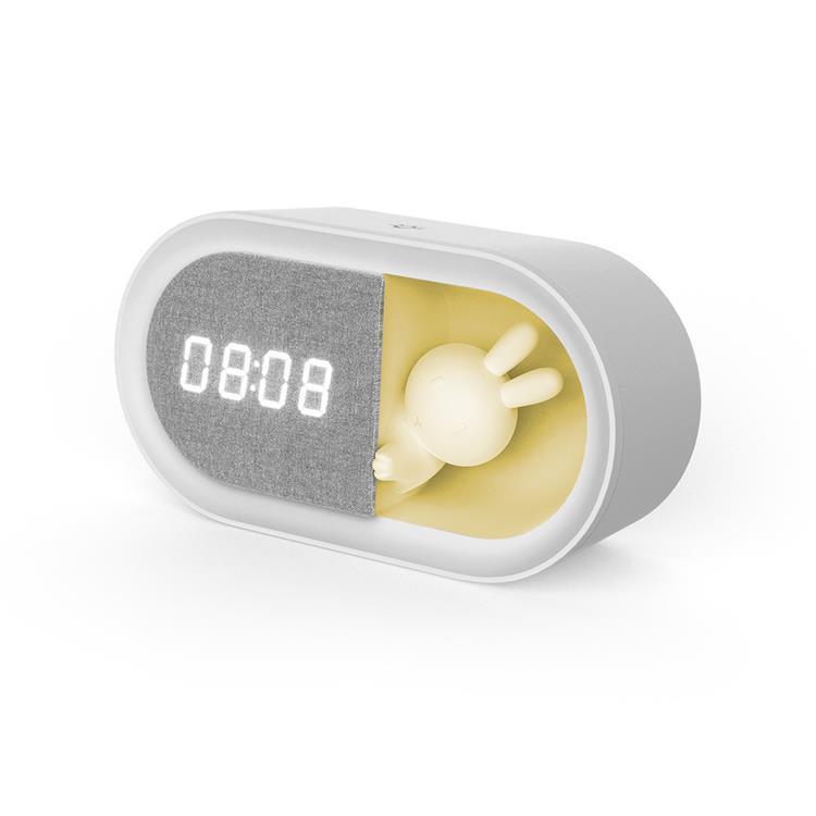 Forever Light Väckarklocka med LED Bunny Nattlampa INGRID PURE - Vit | 505295 | AlltMobil