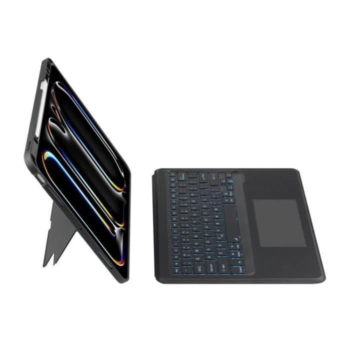 Tech-Protect - Tech-Protect iPad Pro 13 (2024) Fodral + Engelskt Tangentbord