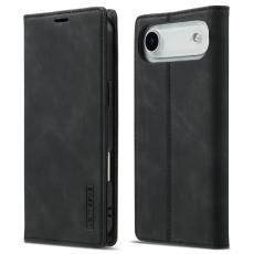 LC.imeeke - LC.IMEEKE iPhone Air Pl&aring;nboksfodral Konstl&auml;der- Svart