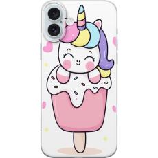 iSecrets - Mobilskal till Apple iPhone 16 Plus med Glad enhörning