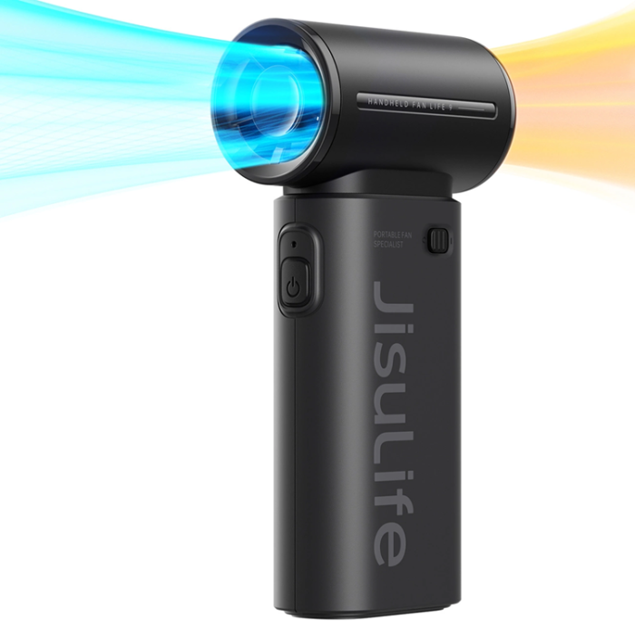 Jisulife - Jisulife Bärbar USB Handfläkt 3600 mAh Life9 - Svart