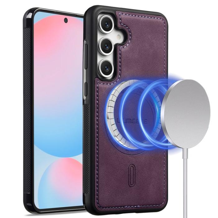 LC.imeeke - LC.IMEEKE L6 Fodral KonstLäder Samsung Galaxy A56 5G - Lila
