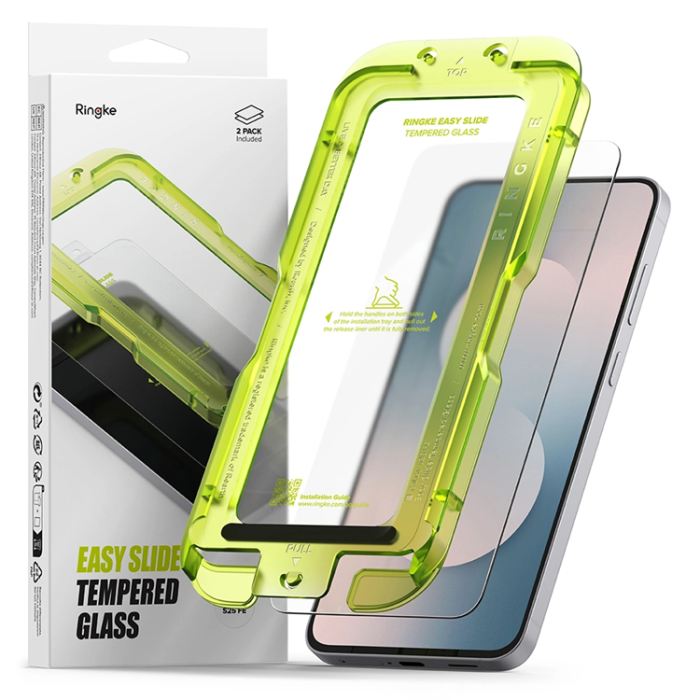 Ringke - [2-Pack] Ringke Galaxy S25 FE Härdat glas Skärmskydd - Clear