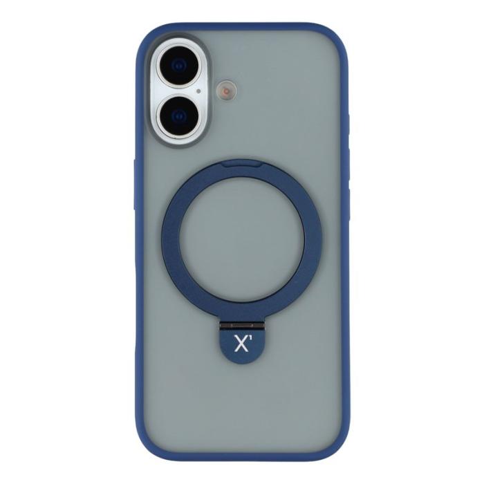 X-Level - X-LEVEL iPhone 17 Fodral Metal Kickstand TPU PC Blå