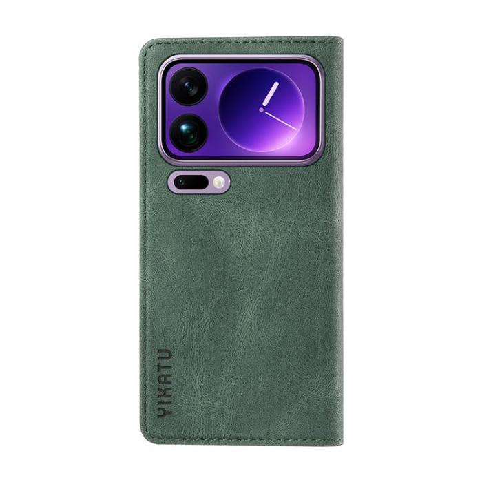 YIKATU - YIKATU Xiaomi 17 Pro Max Plånboksfodral Skin Touch - Grön