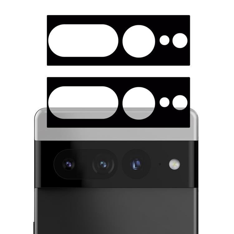 [2-PACK] Google Pixel 7 Pro Kameralinsskydd i Härdat glas Arc Edge - Svart | 5468 | AlltMobil