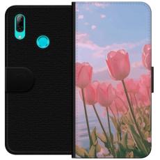 iSecrets - Plånboksfodral till Huawei P smart 2019 med Rosa Tulpaner