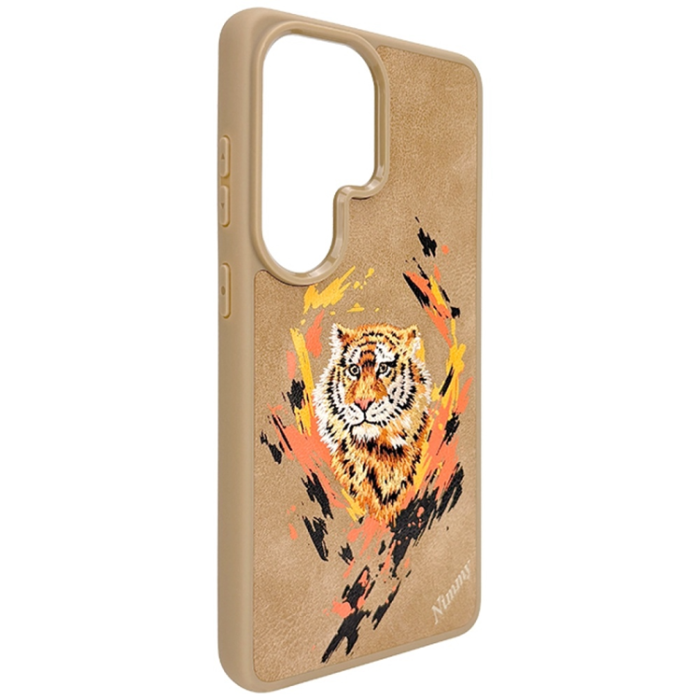 NIMMY - NIMMY Mobilskal För Galaxy S26 Ultra MagSafe Tiger - Ljusbrun