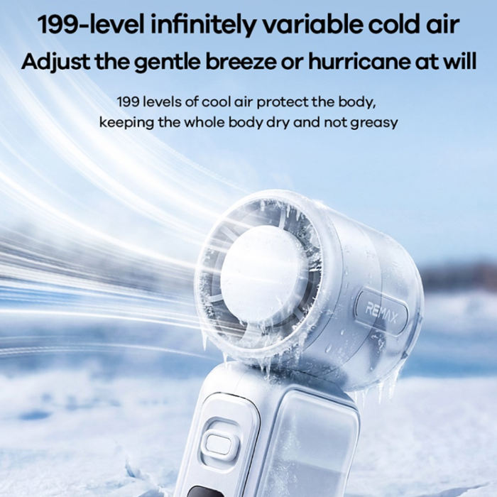 Remax - Remax Handhållen Mini Fläkt RS-SF25 3000mAH - Blå