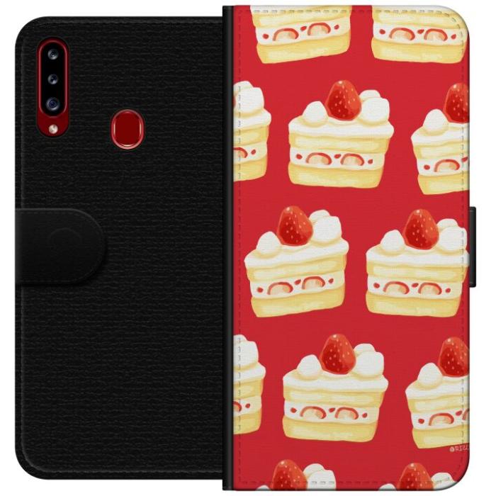 iSecrets - Plånboksfodral till Samsung Galaxy A20s med Tårta